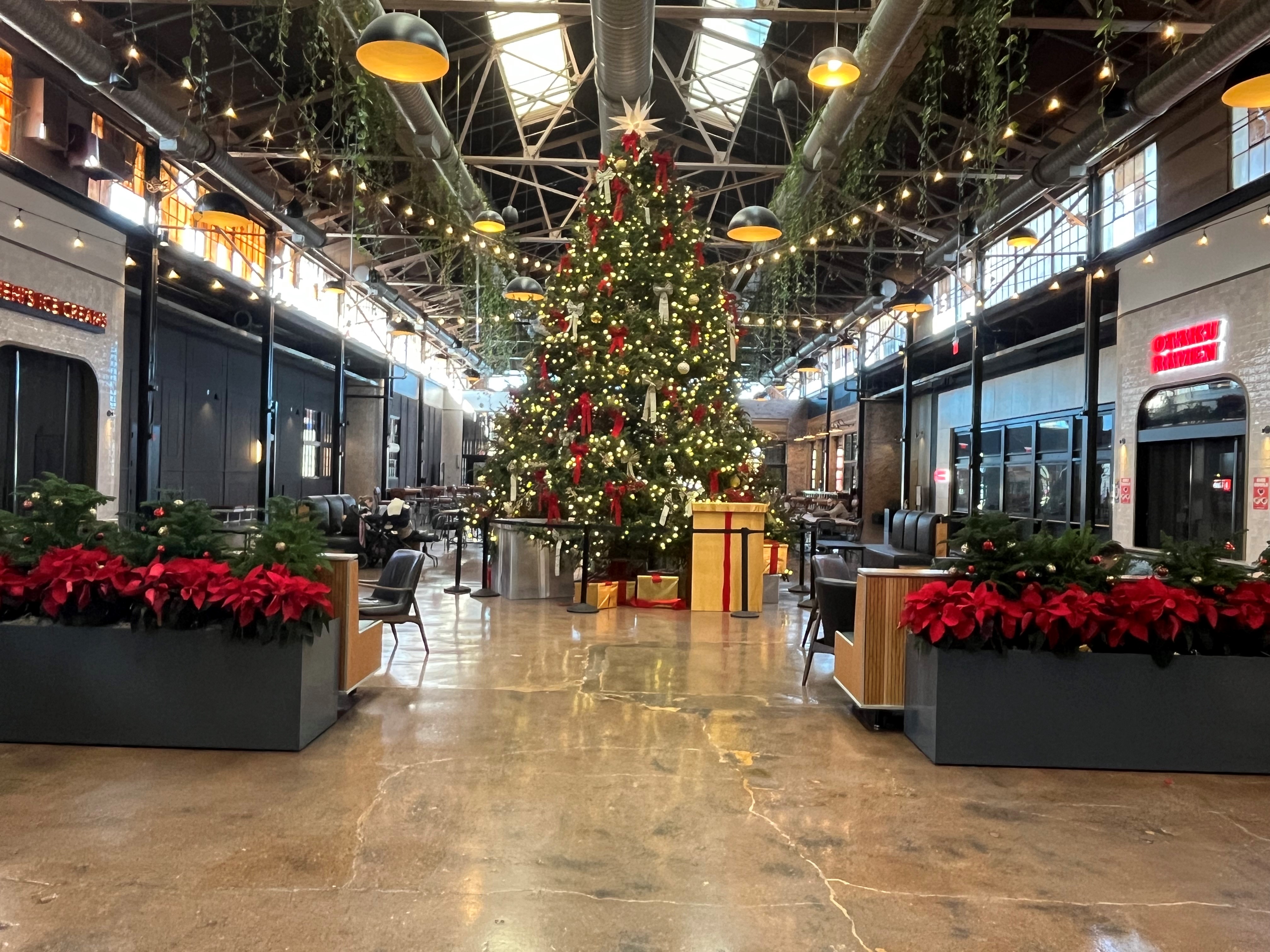 Poinsettia displays for luxury holiday decor
